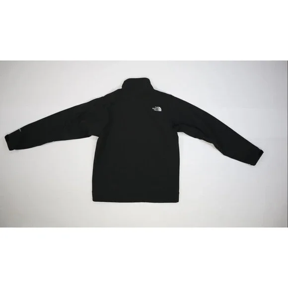 North Face Jacket Mens Small Black Softshell Fleece Lined Full Zip Outdoors Coat